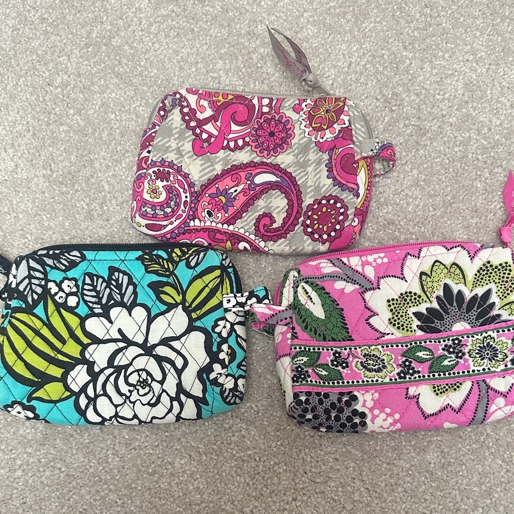 Vera Bradley zippered pouches